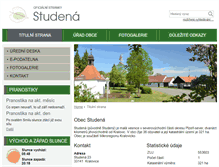 Tablet Screenshot of obec-studena.cz